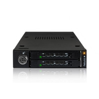 CREMAX 2x 2.5インチ SATA 3 HDD/SSD搭載用モバイルラック RAID0、RAID1、JBOD、BIGモード対応 (MB992SKR-B)画像