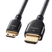 サンワサプライ KM-HD22-30K イーサネット対応ハイスピードHDMIミニケーブル (KM-HD22-30K)画像