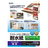 サンワサプライ カラーレーザー用 耐水紙・特厚 (LBP-WPF22MDP)画像