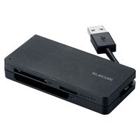 ELECOM メモリリーダライタ/USB3.0/ケーブル収納/SD+microSD+CF/ブラック (MR3-K012BK)画像
