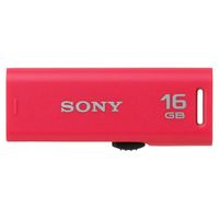 SONY スライドアップ USBメモリー ポケットビット 16GB ピンク キャップレス (USM16GR P)画像
