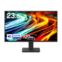 GREENHOUSE 23.8型ワイドフルHD対応LED液晶ディスプレイ ブラック (GH-LCW24V-BK)画像