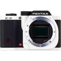 PENTAX デジタル一眼カメラ K-01 ボディ ホワイト/ブラック (K-01BODY WH/BK)画像