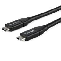 StarTech USB 2.0 Type-C ケーブル 1m 給電充電対応(最大5A) USB-C/ オス – USB-C/ オス USB 2.0規格準拠 USB-IF認証済み (USB2C5C1M)画像