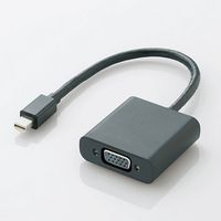 ELECOM miniDisplayPort変換アダプタ/forAPPLE/VGA/ブラック AD-MDPVGABK (AD-MDPVGABK)画像