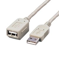 ELECOM USB-EAM2　マグネットUSBケーブル(ベージュ) 2m (USB-EAM2)画像