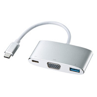 サンワサプライ USB Type C-VGAマルチ変換アダプタプラス AD-ALCMVP01 (AD-ALCMVP01)画像