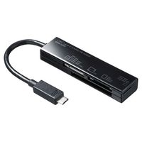 サンワサプライ USB TypeC カードリーダー(ブラック) ADR-3TCML37BK (ADR-3TCML37BK)画像