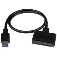 StarTech 2.5インチSATA – USB 3.1 アダプタケーブル USB 3.1 Gen 2(10 Gbps) 2.5インチSATA SSD/HDD対応 USBバスパワー対応 (USB312SAT3CB)画像