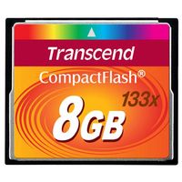 Transcend 8GB CF CARD (133X、 TYPE I ) TS8GCF133 (TS8GCF133)画像