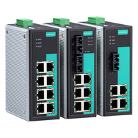 MOXA EtherDevise Server 4ポート10/100BaseTx、1ポートシングルモード100BaseFx (EDS-305-S-SC-T)画像