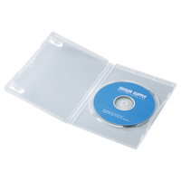 サンワサプライ DVDトールケース(1枚収納) クリア 10枚セット (DVD-TN1-10C)画像
