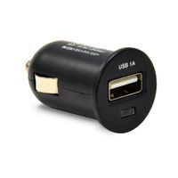 日本トラストテクノロジー スマ・充 USBカーチャージャー 1.0A ブラック USBCCM1A (USBCCM1A)画像