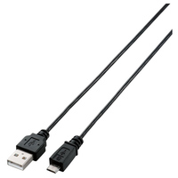 ELECOM 極細Micro-USB(A-MicroB)ケーブル/1.0m/ブラック (MPA-AMBXLP10BK)画像