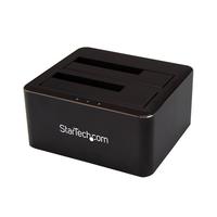 StarTech クレードル式SATA3.0対応HDD/SSDドッキングステーション 2x 2.5/3.5インチドライブ対応 USB 3.0接続 (SDOCK2U33V)画像