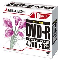 三菱化学メディア 三菱化学DATA用DVD-R(4.7GB/1-16倍速対応/ワイド印刷可能レーベル/10枚) DHR47JPP10 (DHR47JPP10)画像