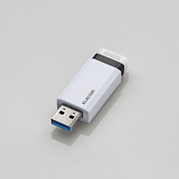 ELECOM USBメモリ/USB3.1 Gen1/ノック式/オートリターン機能/32GB/ホワイト (MF-PKU3032GWH)画像