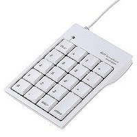 サンワサプライ USBテンキー クリアホワイト NT-M5UH2W (NT-M5UH2W)画像