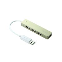 ELECOM バスバスパワー専用4ポート USB2.0ハブ “COLOR STYLE”(ゴールド) (U2H-ST4BGD)画像