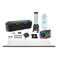 THERMALTAKE Pacific M360 Plus D5 Hard Tube RGB Water Cooling Kit (CL-W218-CU00SW-A)画像
