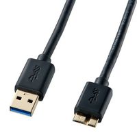 サンワサプライ USB3.0マイクロケーブル(A-MicroB) 0.5m ブラック KU30-AMC05BK (KU30-AMC05BK)画像