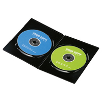 サンワサプライ スリムDVDトールケース(2枚収納) ブラック 30枚セット (DVD-TU2-30BK)画像