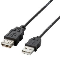 ELECOM EU RoHS指令準拠USB延長ケーブル 2.0m ブラック USB-ECOEA20 (USB-ECOEA20)画像