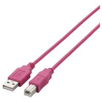 ELECOM USB2.0ケーブル/A-Bタイプ/ノーマル/1.5m/ピンク (U2C-BN15PN)画像