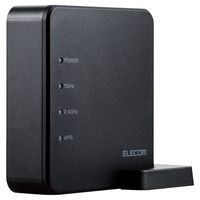 ELECOM 無線LAN親機/11ac.n.a.g.b/867+300M/有線100M/コンパクト/ブラック (WRC-1167FS-B)画像