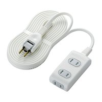 ELECOM T-ST2350T ほこりシャッタータップ(耐トラッキング仕様) 2P3個口5m (T-ST2350T)画像