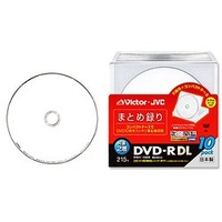 Victor 片面2層DVD-R8倍速対応 ワイドホワイトプリンタブル10枚パック (VD-R215PC10)画像