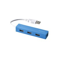 BUFFALO BSH4U050U2BL USB2.0 バスパワー 4ポート ハブ ブルー (BSH4U050U2BL)画像