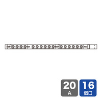 サンワサプライ 19インチサーバーラック用コンセント 200V(20A) 3P 16個口 (TAP-SV22016)画像