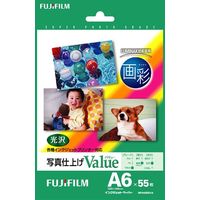 FUJIFILM WPA655VA インクジェット用紙 写真仕上げValue A6サイズ (WPA655VA)画像