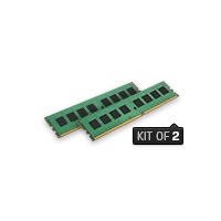 KINGSTON DDR4 Non-ECC 16GB DIMM 2400MHz Kit of 2 CL17 KVR Single Rank x8 (KVR24N17S8K2/16)画像