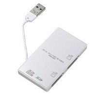 サンワサプライ USB2.0 デュアルSDカードリーダー ホワイト ADR-RSDU2W (ADR-RSDU2W)画像