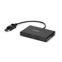 StarTech 3ポートMSTハブ DisplayPort – 3x HDMI マルチモニタースプリッタ ディスプレイポート(オス) – 3x HDMI(メス) 4K対応 Windowsのみ対応 (MSTDP123HD)画像