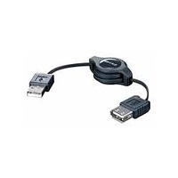 バッファローコクヨサプライ USB2.0延長ケーブル USB-A:USB-Aメス 巻取り 出張便利シリーズ (BBTCEAA075BKA)画像