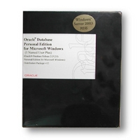 ORACLE Oracle Database Personal Edition for MS Win (1 Named User Plus) (Oracle9i Database Release 2 (9.2.0)) Distribution Package v12 (B13471)画像