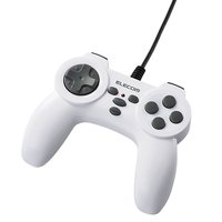ELECOM JC-U2410TWH PS10ボタン配列ゲームパッド (ホワイト) (JC-U2410TWH)画像
