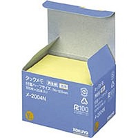 コクヨ メ-2004N タックメモ徳用 74×12.5mm付箋100枚×20本黄 (2004N)画像