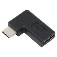 ainex USB3.1Gen2変換アダプタ Cメス – Cオス 横L型 U32CC-LFAD (U32CC-LFAD)画像