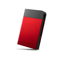 BUFFALO HD-PZN2.0U3-R ICカード対応 耐衝撃 ポータブルHDD 2TB レッド (HD-PZN2.0U3-R)画像