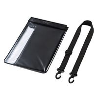 サンワサプライ タブレット防水防塵ケース(スタンド・ベルト・10.1型) ブラック (PDA-TABWPST10BK)画像