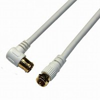 ホーリック アンテナケーブル S4CFB同軸 F型差込式/ネジ式コネクタ HAT10-919LS (HAT10-919LS)画像