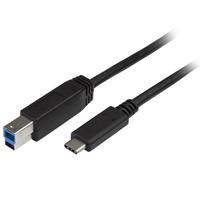StarTech USB-C – USB-B ケーブル 2m オス/オス USB 3.0準拠 (USB315CB2M)画像