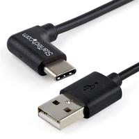 StarTech USB-C – USB-A 変換ケーブル USB 2.0準拠 L型Type-C(オス) – A(オス) 1m (USB2AC1MR)画像