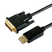 ホーリック HORIC DisplayPort→DVI変換ケーブル 1m DPDV10-190BK (DPDV10-190BK)画像