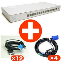 PLAT’HOME PShareM16 USB・1.8m12本 PS/2・1.8m4本 セット (S/M16-U12P4/C)画像
