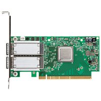 Mellanox ConnectXR-5 VPI adapter card, EDR IB (100Gb/s) and 100GbE, dual-port QSFP28, PCIe3.0 x16, UEFI enabled, tall bracket (MCX556A-ECUT)画像